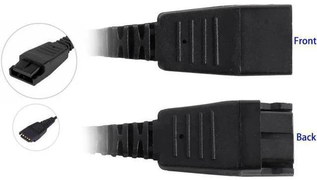 Alt view image 5 of 5 - VoiceJoy call center Headset USB plug QD cable adaptor with adjustable volume an