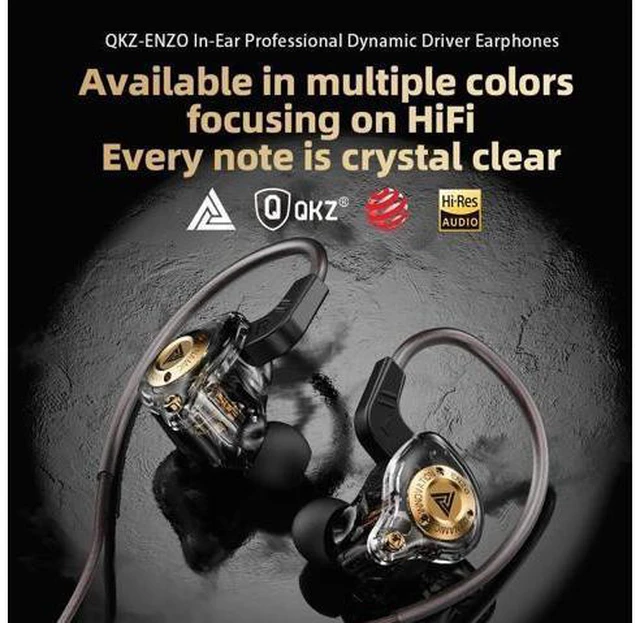 Alt view image 4 of 4 - Aomoproing QKZ ENZ0 Enzo ln-Ear Dynamic Driver Headphones Hifi Sound Bass Line C