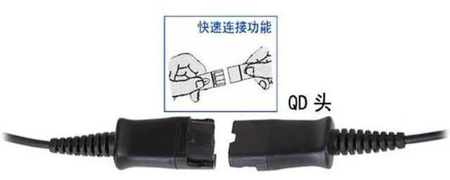 Alt view image 6 of 6 - Aomoproing Volume and Microphone Mute switch Call Center Binaural Headset with Q