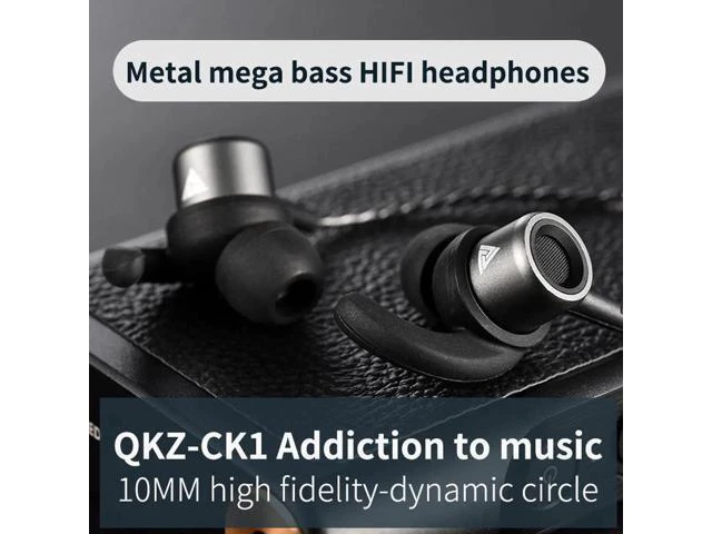 Alt view image 2 of 5 - Aomoproing QKZ CKl Metal Heavy Bass In-Ear Headphones - Mobile Phoneand Computer