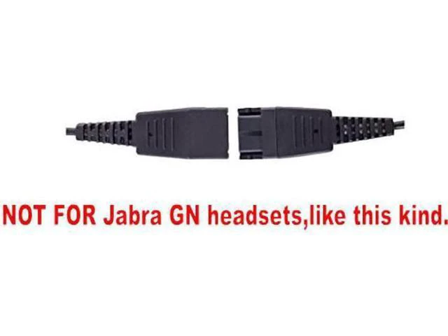 Alt view image 2 of 5 - Call center headset QD(Quick Disconnect) cable with single 3.5mm plug for comput