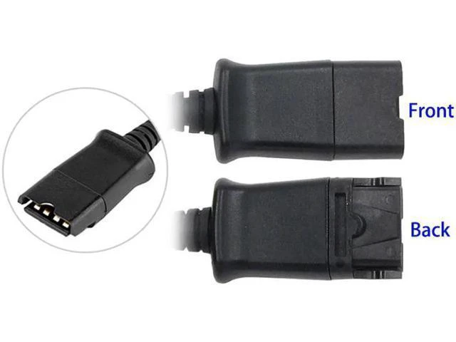 Alt view image 5 of 5 - Call center headset QD(Quick Disconnect) cable with single 3.5mm plug for comput