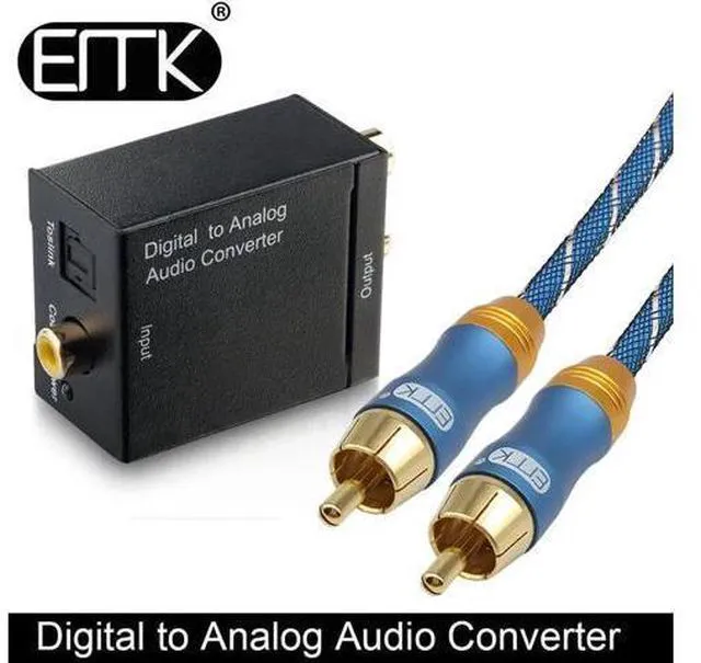 Main image of Digital To Analog Audio Converter Coaxial Optical Toslink to RCA output converte