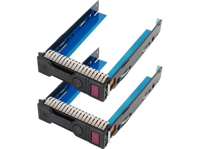 Alt view image 4 of 4 - 2-Pack Hard Drive Tray Caddy 3.5 SSD Caddy 651314-001 Hard Drive Bracket Compati