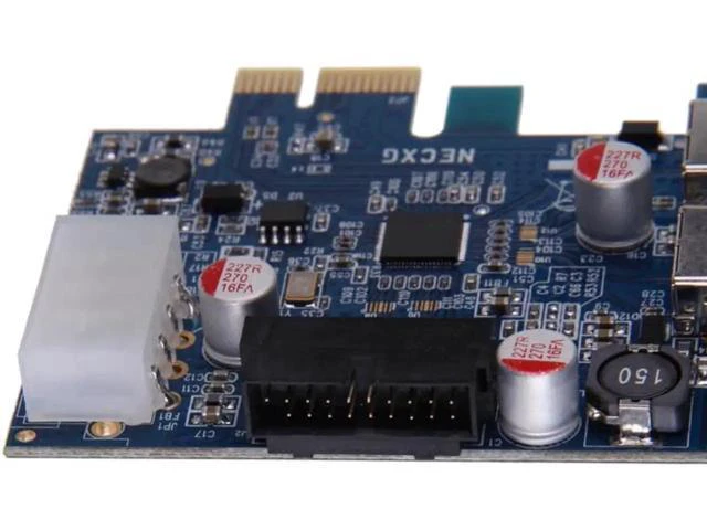 Alt view image 6 of 6 - Aomoproing USB 3.0 Front Panel 2 Port USB 3.0 PCI Express Card+3.5 Motherboard F