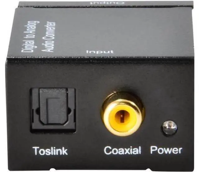 Alt view image 3 of 6 - Digital to Analog Audio Converter Optical Fiber Coaxial RCA Toslink Signal to An