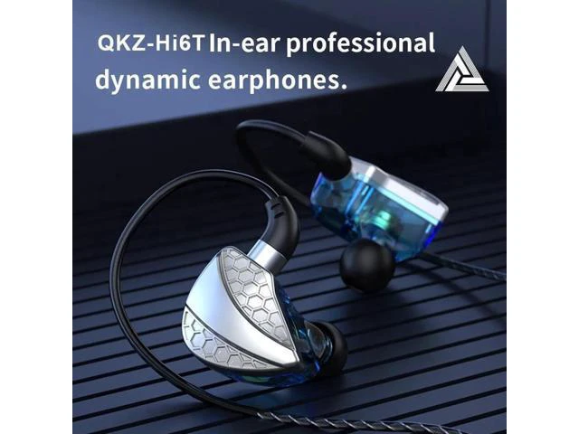 Alt view image 5 of 5 - QKZ Hi6T Over-ear Headphones -Monitoring Headphones -Line-ControlledBass Headpho