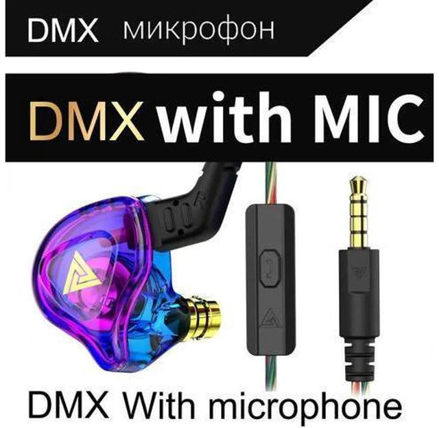Main image of QKZ AK6-DMXIn-ear headphones, monitoring headphones, HlFlmoving-coil wired remot
