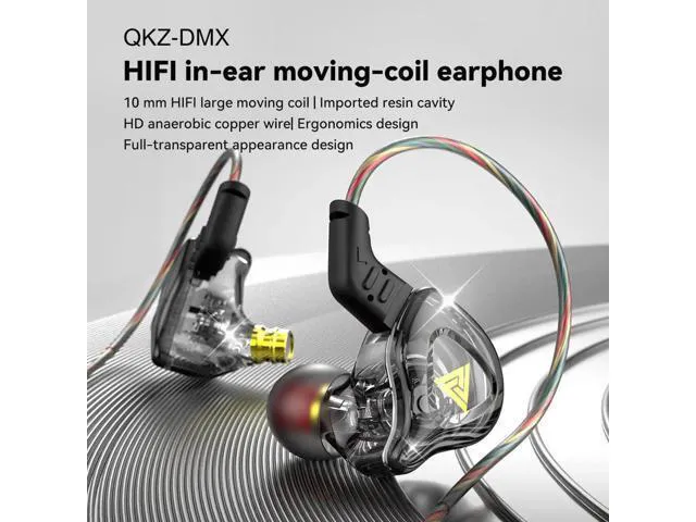 Alt view image 2 of 5 - QKZ AK6-DMXIn-ear headphones, monitoring headphones, HlFlmoving-coil wired remot