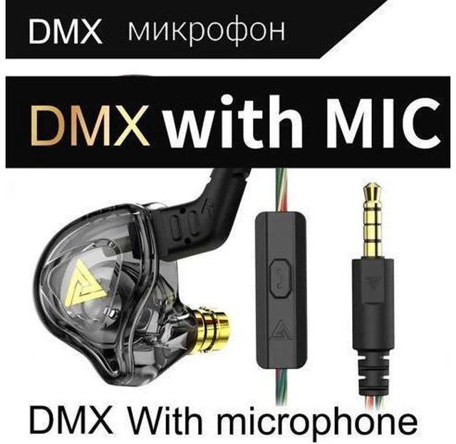 Main image of QKZ AK6-DMXIn-ear headphones, monitoring headphones, HlFlmoving-coil wired remot