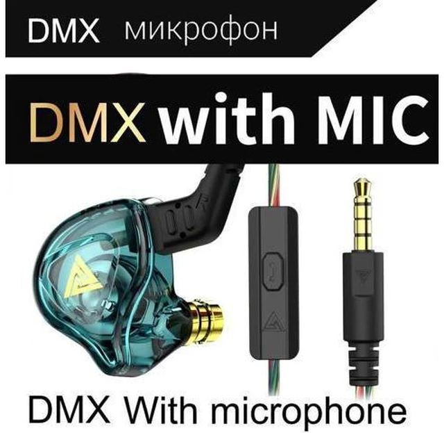 Main image of QKZ AK6-DMXIn-ear headphones, monitoring headphones, HlFlmoving-coil wired remot
