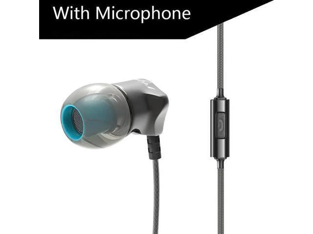 Alt view image 5 of 6 - Aomoproing QKZ DM7 headphones -In-ear type, heavy bass, metal cable microphone.f