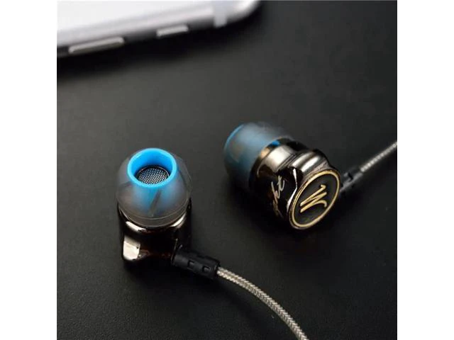 Alt view image 4 of 6 - Aomoproing QKZ DM7 headphones -In-ear type, heavy bass, metal cable microphone.f