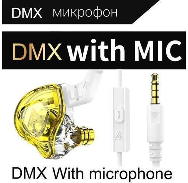 Main image of QKZ AK6-DMXIn-ear headphones, monitoring headphones, HlFlmoving-coil wired remot