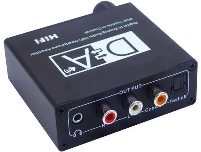 Main image of Digital to Analog Audio Converter HiFi Headphone Amplifier With Toslink to Coaxi
