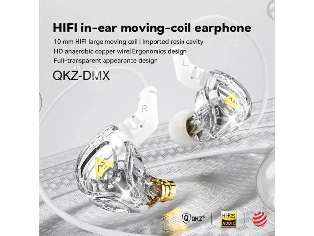 Alt view image 4 of 5 - QKZ AK6-DMXIn-ear headphones, monitoring headphones, HlFlmoving-coil wired remot