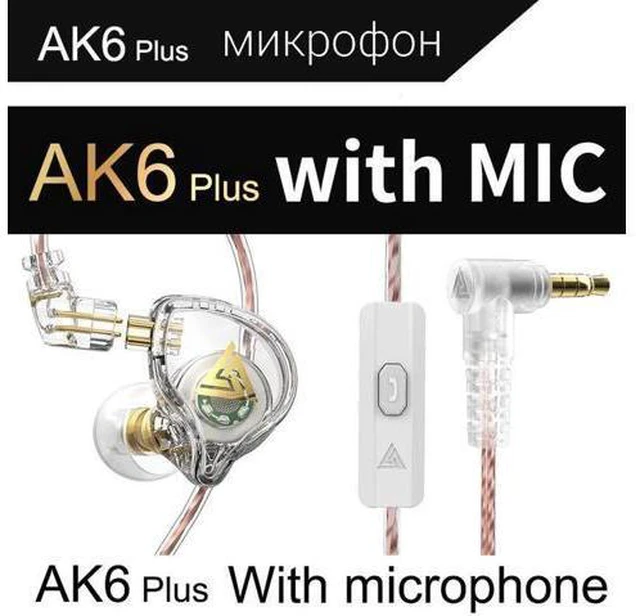 Main image of Aomoproing QKZ AK6 PLUS In-ear Dynamic Transducer Headphones with HiFi SoundDeep