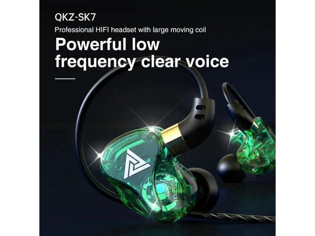 Alt view image 3 of 6 - QKZ/Tingsheng SK7 in-ear Stereo line Control Headphones, Monitoring Headphones,