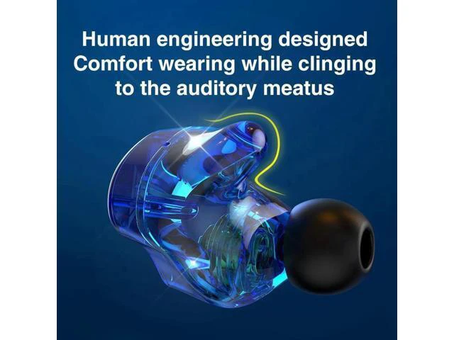 Alt view image 6 of 6 - QKZ/Tingsheng SK7 in-ear Stereo line Control Headphones, Monitoring Headphones,