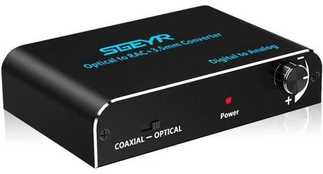 Main image of 3.5mm Audio Converter,Digital to Analog Converter Coaxial Toslink to RCA 3.5mm J