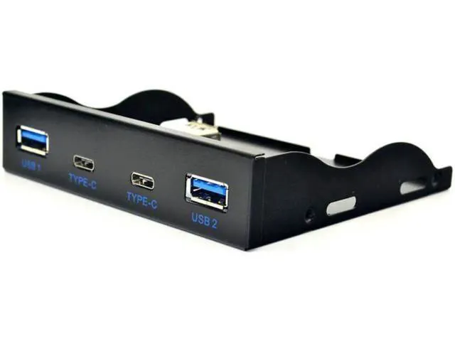 Alt view image 6 of 7 - USB Hub USB C Hub 3.5 Inch Floppy Drive Front Panel 2 Port USB 3.0 + 2 Port USB
