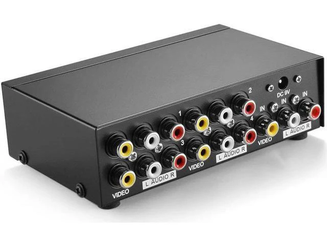 Alt view image 5 of 6 - AV Splitter DVD HDTV RCA Video Splitter Box 1 to 8 out 3RCA Distributor 1 in 4 R