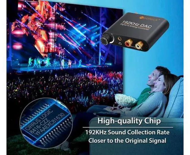 Alt view image 2 of 6 - Digital To Analog Audio Converter Optical Coaxial Toslink To Analog RCA 3.5mm Ja