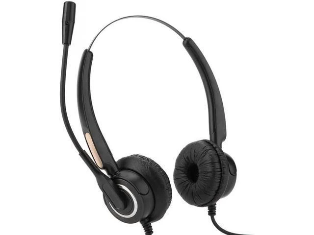 Alt view image 3 of 6 - Aomoproing USB Call Center Headphone Stretchable Over Ear Headphone With Noise R