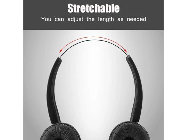 Alt view image 4 of 6 - Aomoproing USB Call Center Headphone Stretchable Over Ear Headphone With Noise R
