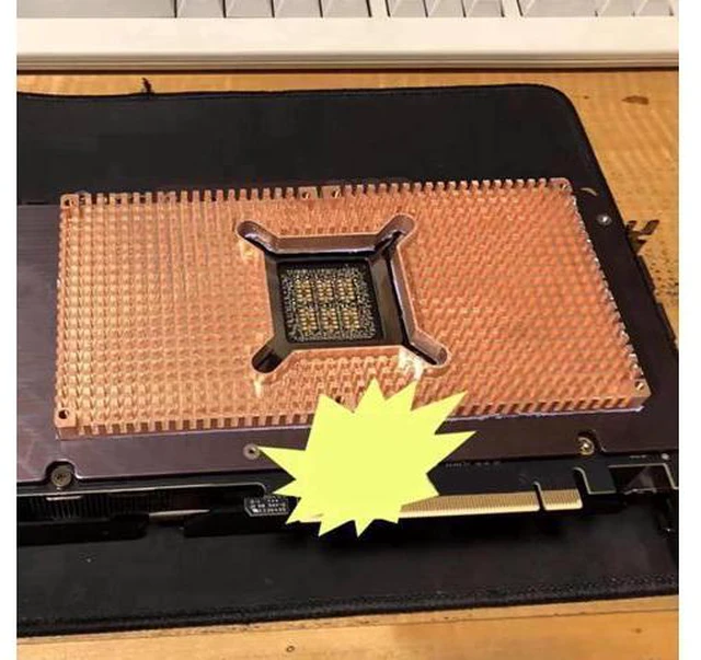 Alt view image 3 of 6 - For RTX 3060 3080 3090 Backplane Pure Copper Heat Sink Graphics Card Memory Auxi