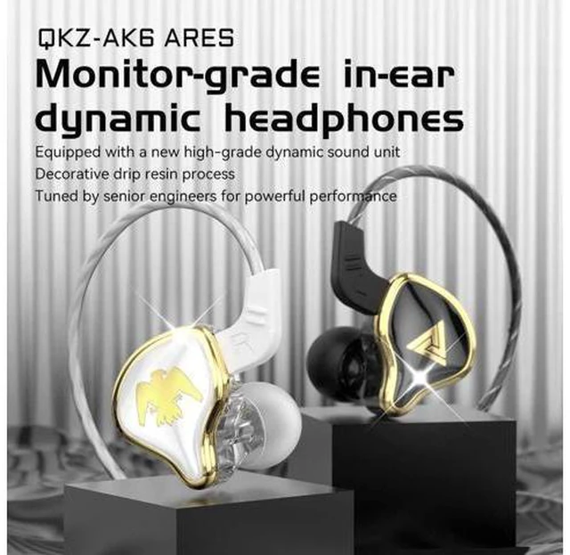 Alt view image 4 of 5 - QKZ AK6 Ares War God In-Ear Headphone with Remote Control and Microphone for Fit