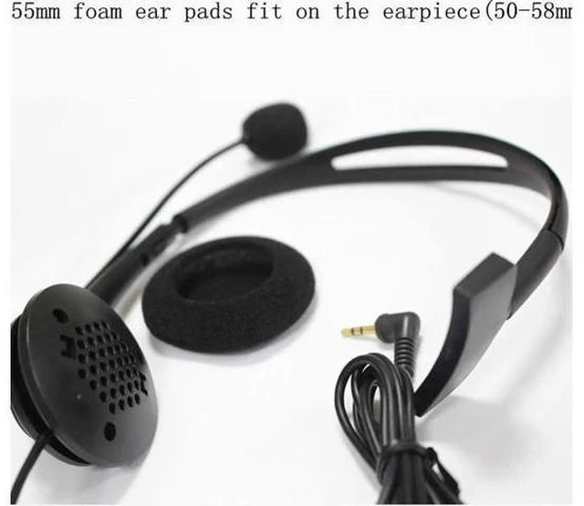 Alt view image 5 of 6 - Aomoproing Linhuipad 50pcs Foam Ear Cushions 55mm headphone Earpads 5.5cm size f