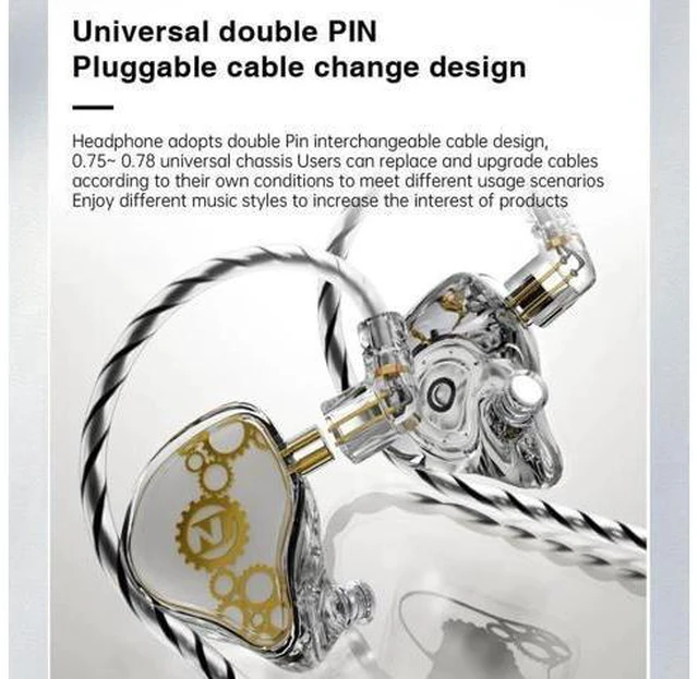 Alt view image 2 of 7 - Aomoproing ND IEM,in Ear Monitor Earphones, High Performance Dynamic Headphones,