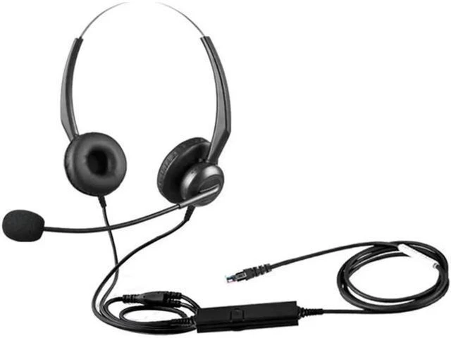 Main image of Aomoproing Wantek Call Center Phone Headset Headphones Ear Phone for Polycom Sou