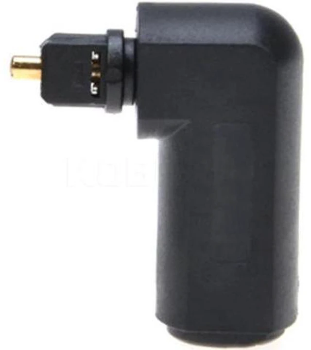 Alt view image 3 of 6 - 20pcs Toslink 90 Degree Optical Audio Cable Adapter Male to Female Right Angle 3