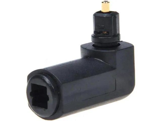 Alt view image 6 of 6 - 20pcs Toslink 90 Degree Optical Audio Cable Adapter Male to Female Right Angle 3