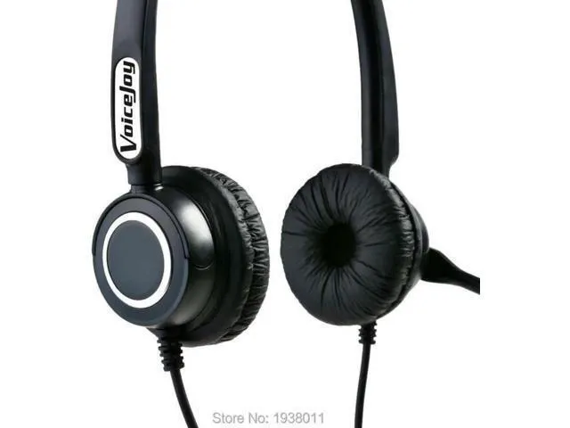 Alt view image 2 of 4 - Aomoproing Extra 2 Ear Pads+Binaural headset with mic for Call Center Telephone