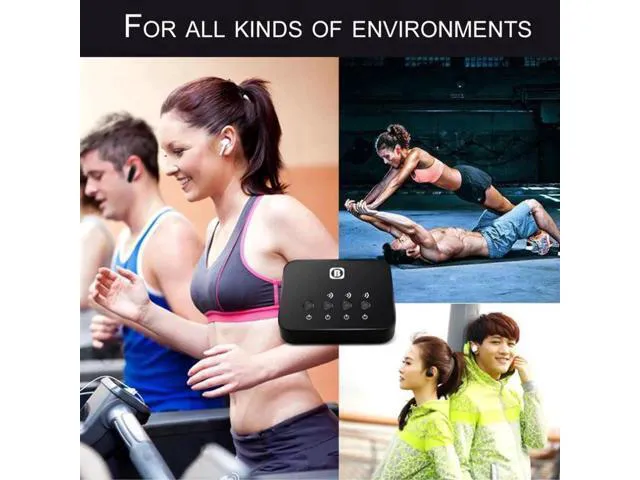 Alt view image 3 of 6 - 3-in-1 Bluetooth Transmitter Stereo Music Receiver Bluetooth 4.0 Wireless Audio