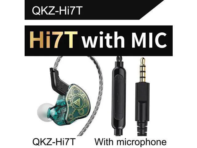 Main image of QKZ Hi7T Mobile Headphones -Fitness Running Hi-Fi Wired BassHeadBest-selling Dyn