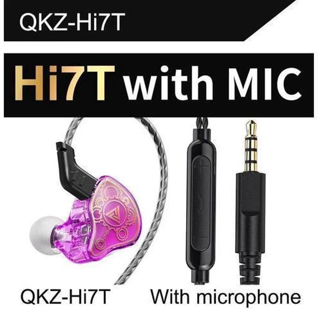 Main image of QKZ Hi7T Mobile Headphones -Fitness Running Hi-Fi Wired BassHeadBest-selling Dyn