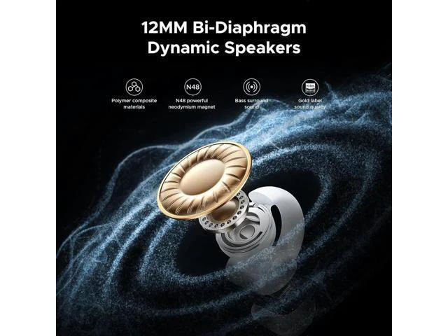 Alt view image 7 of 7 - UGREEN Open Ear Wireless Headphones Bluetooth 5.4, 12mm Driver Sports Earphones