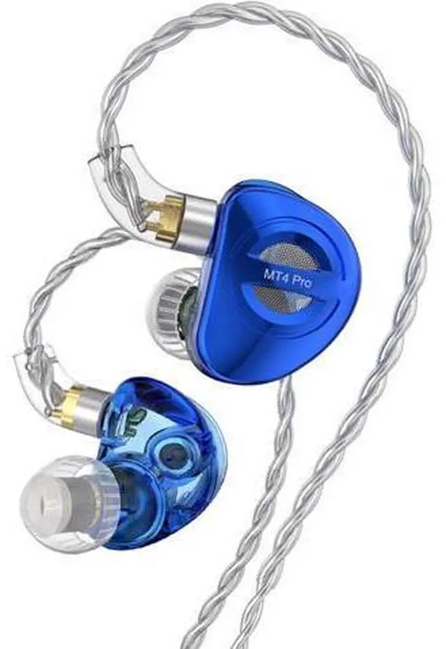 Main image of TRN MT4 Pro in Ear Monitor,Dual Dynamic HiFi Earphones,10mm DLC IEM,6mm Titanium