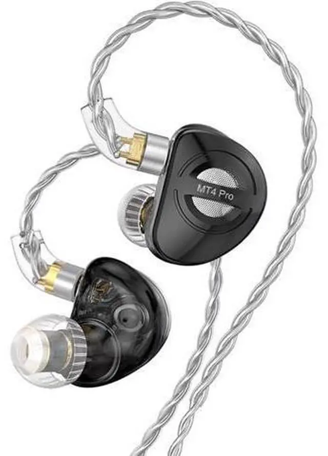 Main image of TRN MT4 Pro in Ear Monitor,Dual Dynamic HiFi Earphones,10mm DLC IEM,6mm Titanium