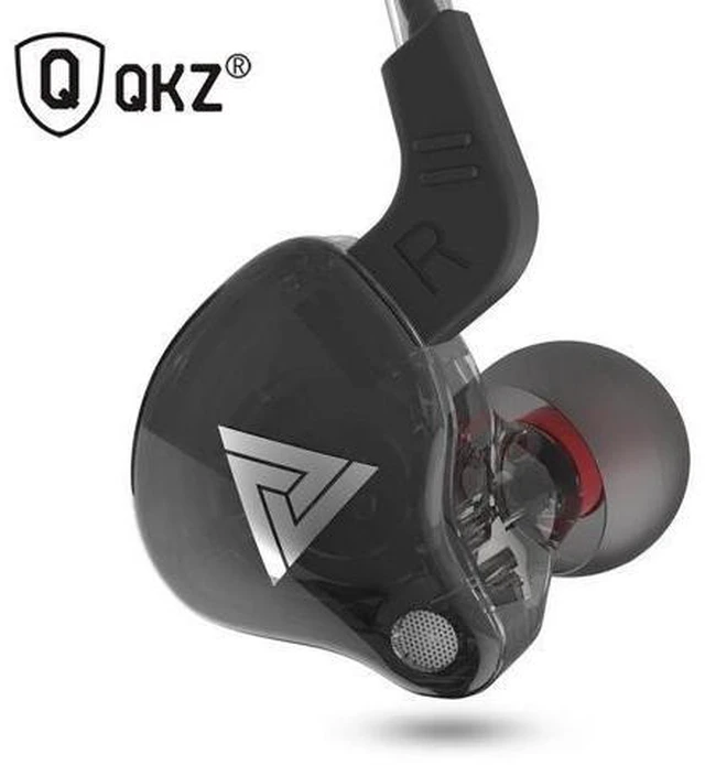 Main image of QKZ AK6 sports headphones, in-earstyle, with remote control and microphone,featu
