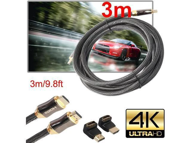 Alt view image 4 of 6 - Wire 1m/1.5m/2m/3m/5m/10m Ultra HD HDMI Cable V2.0 + Ethernet HDTV 2160p 4K 3D+9