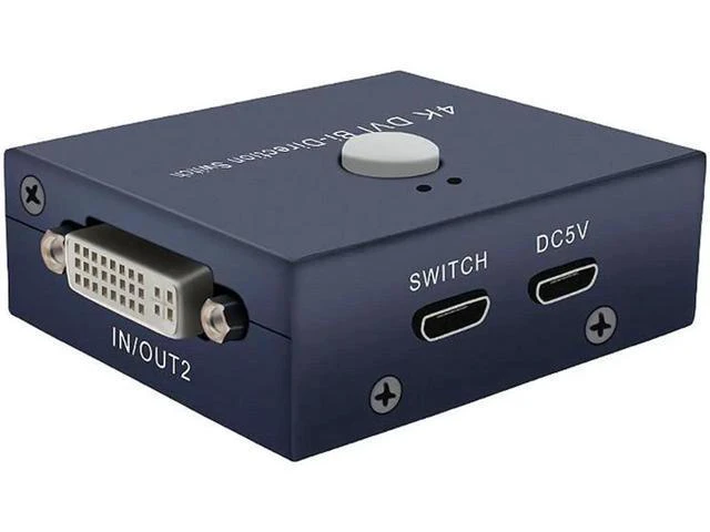 Alt view image 6 of 6 - HDMI Switch 4K@30Hz 2X1 DVI Bi-Directional HDMI Switcher UHD 4Kx2K Splitter for