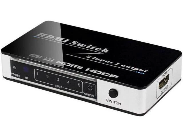 Alt view image 5 of 6 - 3D 4K HDMI Switch 5x1 Switcher Converter Adapter IR Remote for MI Box3 PS3 PS4 P