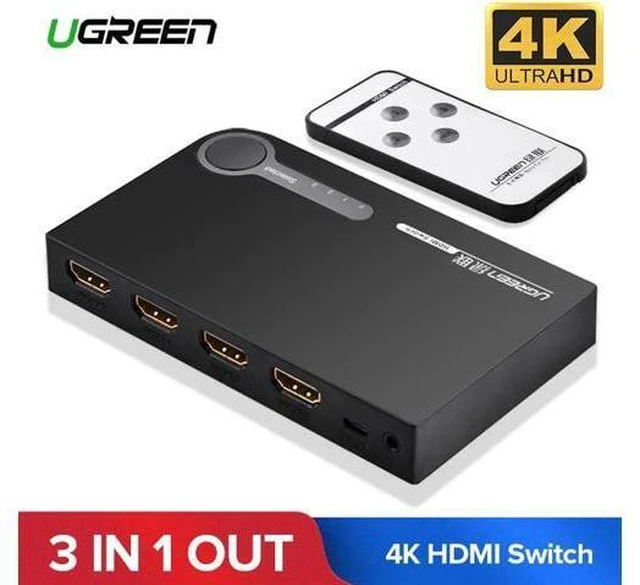 Main image of HDMI Splitter Switch 3 Input 1 Output 4K HDMI Switcher for PC Laptop XBOX 360 PS