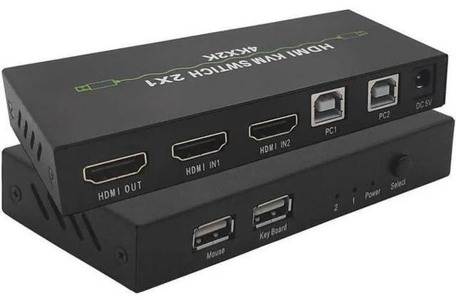 Main image of KVM Switch 4K@30Hz HDMI 1.4 , HDMI 2 In 1 Out ,2 Hosts Share 1 Monitor/Keyboard&