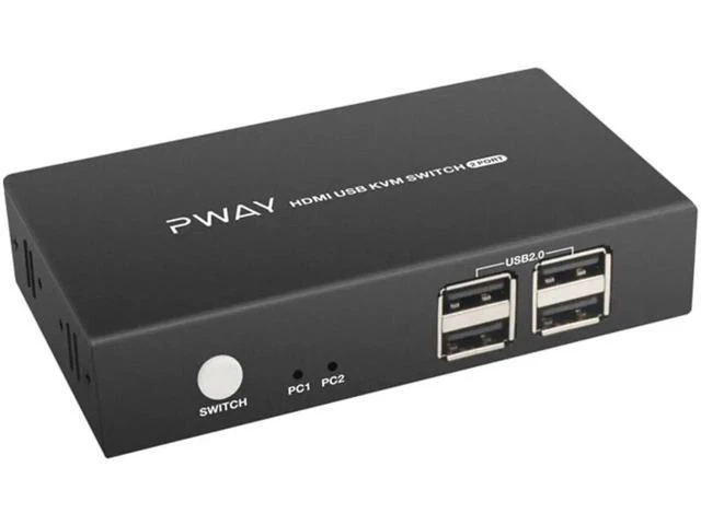 Alt view image 5 of 6 - HDMI Switch Supports 4k@30hz USB2.0 Splitter Box For Keyboard Mouse Monitor USB